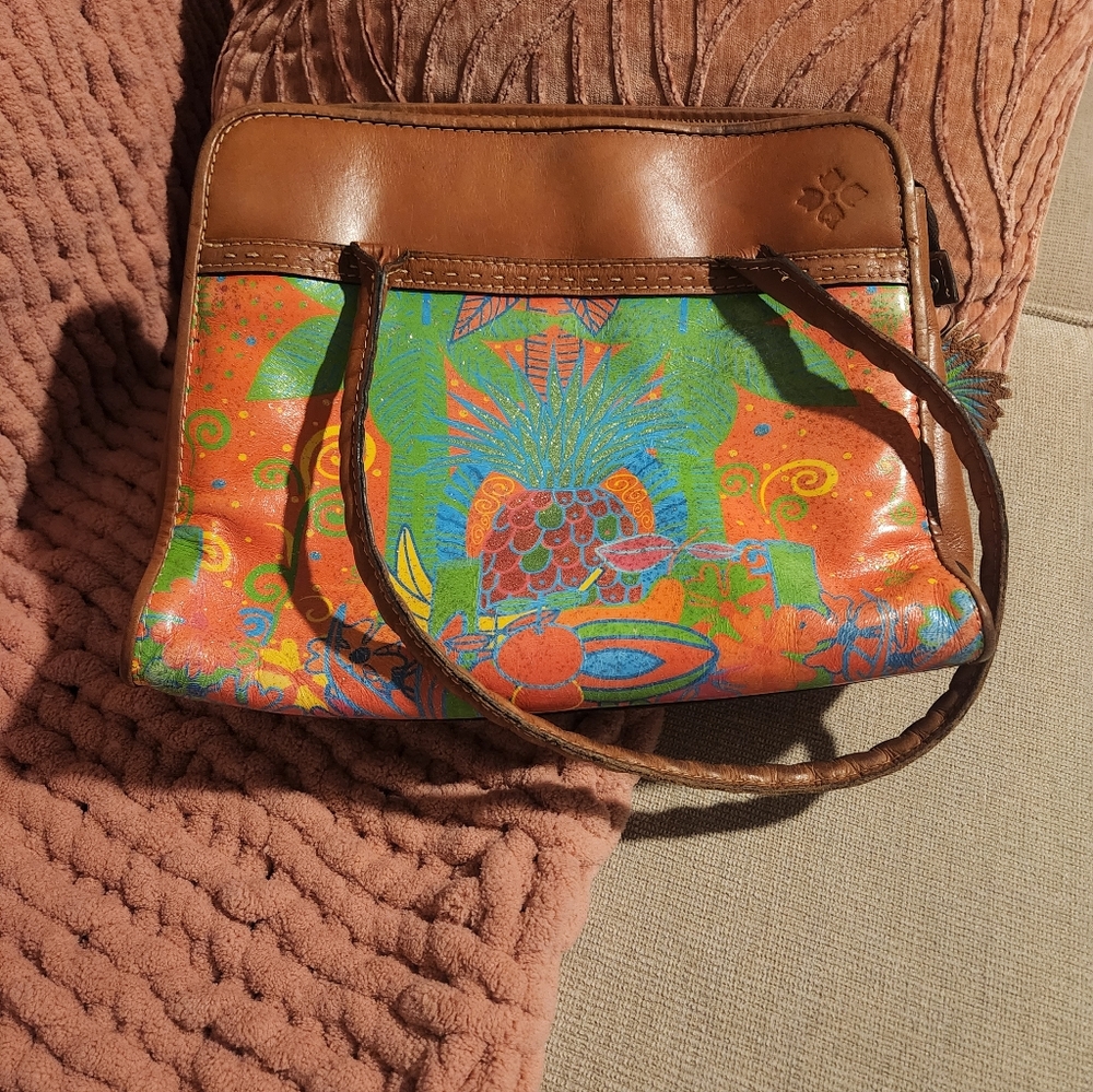 Patricia Nash Multicolor Leather Crossbody Bag